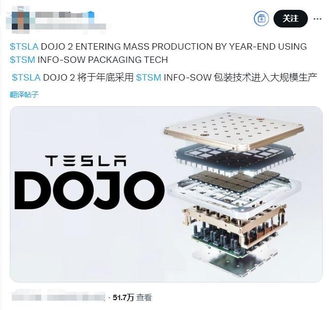 老黄一夜被偷家特斯拉Dojo2芯片量产倒计时算力直逼英伟达最强B200(图3)